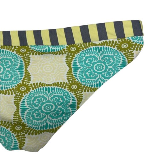 Maaji Reversible Floral Bikini Bottom With Ruched Lace Size M - Picture 6 of 10